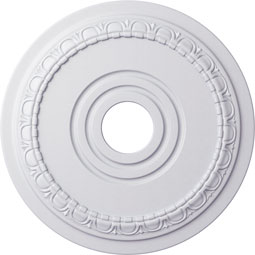 Ekena Millwork - CM17MU_P - Endurathane Munich Ceiling Medallion, 17 1/2"OD x 3 5/8"ID x 1"P (Fits Canopies up to 5 5/8")