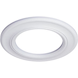 Ekena Millwork - CM20HO_P - Endurathane Holmdel Ceiling Medallion, 20 7/8"OD x 12 7/8"ID x 1"P (Fits Canopies up to 12 7/8")