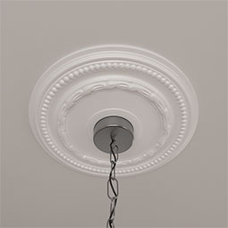 Ekena Millwork - CM15FE_P - Endurathane Federal Ceiling Medallion, 15 3/8"OD x 3 5/8"ID x 1"P (Fits Canopies up to 8 1/2")