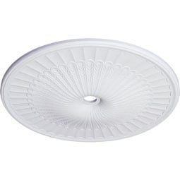Ekena Millwork - CM51GL_P - Endurathane Galveston Ceiling Medallion, 51"OD x 3 5/8"ID x 3 3/8"P (Fits Canopies up to 5 7/8")