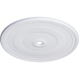 Ekena Millwork - CM51NE_P - Endurathane Nevio Ceiling Medallion, 51 1/8"OD x 3 5/8"ID x 1 1/2"P (Fits Canopies up to 4 3/4")