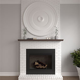 Ekena Millwork - CM51NE_P - Endurathane Nevio Ceiling Medallion, 51 1/8"OD x 3 5/8"ID x 1 1/2"P (Fits Canopies up to 4 3/4")