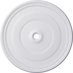 Ekena Millwork - CM51NE_P - Endurathane Nevio Ceiling Medallion, 51 1/8"OD x 3 5/8"ID x 1 1/2"P (Fits Canopies up to 4 3/4")