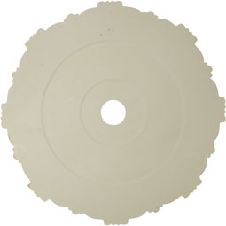 Ekena Millwork - CM33SC_P - Endurathane Scroll Medallion, 91 1/4"OD x 3 5/8"ID x 1"P (Fits Canopies up to 3 5/8"), 33 1/4"OD x 3 5/8"ID x 1"P Scroll Medallion (Fits Canopies up to 3 5/8")
