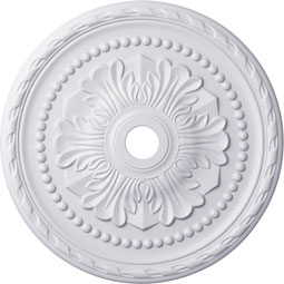 Ekena Millwork - CM31PM_P - Endurathane Palmetto Ceiling Medallion, 31 1/2"OD x 3 5/8"ID x 1 3/4"P (Fits Canopies up to 7 5/8")
