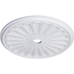 Ekena Millwork - CM31KI_P - Endurathane Kirke Ceiling Medallion, 31 1/2"OD x 3 5/8"ID x 1 1/2"P (Fits Canopies up to 3 5/8")