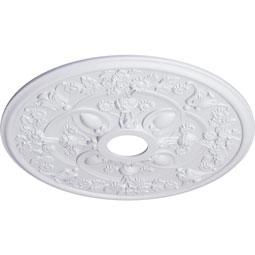 Ekena Millwork - CM30RO_P - Endurathane Rose Ceiling Medallion, 30 7/8"OD x 3 5/8"ID x 1 3/8"P (Fits Canopies up to 5 1/4")