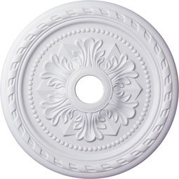 Ekena Millwork - CM23PM_P - Endurathane Palmetto Ceiling Medallion, 23 5/8"OD x 3 5/8"ID x 1 5/8"P (Fits Canopies up to 3 5/8")