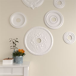 Ekena Millwork - CM22GR_P - Endurathane Grape Ceiling Medallion, 22 5/8"OD x 3 5/8"ID x 5/8"P (Fits Canopies up to 5 3/8")