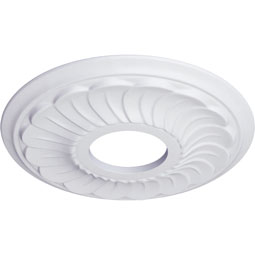 Ekena Millwork - CM11BL_P - Endurathane Blackthorne Ceiling Medallion, 11 3/4"OD x 3 5/8"ID x 1"P (Fits Canopies up to 4 7/8")