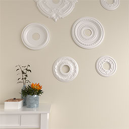 Ekena Millwork - CM11BL_P - Endurathane Blackthorne Ceiling Medallion, 11 3/4"OD x 3 5/8"ID x 1"P (Fits Canopies up to 4 7/8")