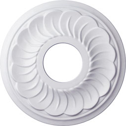 Ekena Millwork - CM11BL_P - Endurathane Blackthorne Ceiling Medallion, 11 3/4"OD x 3 5/8"ID x 1"P (Fits Canopies up to 4 7/8")
