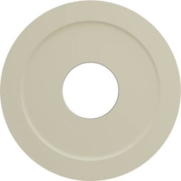 Ekena Millwork - CM11PM_P - Endurathane Palmetto Ceiling Medallion, 11 3/8"OD x 3 5/8"ID x 7/8"P (Fits Canopies up to 4 1/2")