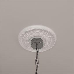 Ekena Millwork - CM11PM_P - Endurathane Palmetto Ceiling Medallion, 11 3/8"OD x 3 5/8"ID x 7/8"P (Fits Canopies up to 4 1/2")