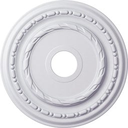 Ekena Millwork - CM17DU_P - Endurathane Dublin Ceiling Medallion, 17 7/8"OD x 3 5/8"ID x 1 1/4"P (Fits Canopies up to 5 1/8")