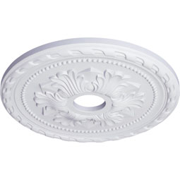 Ekena Millwork - CM20PM_P - Endurathane Palmetto Ceiling Medallion, 20 7/8"OD x 3 5/8"ID x 1 5/8"P (Fits Canopies up to 5")