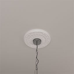Ekena Millwork - CM12NA_P - Endurathane Nadia Ceiling Medallion, 12 1/8"OD x 3 5/8"ID x 7/8"P (Fits Canopies up to 4 7/8")