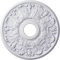 Ekena Millwork - CM16AP_P - Endurathane Apollo Ceiling Medallion, 16 1/2"OD x 3 5/8"ID x 1 1/8"P (Fits Canopies up to 5 5/8")