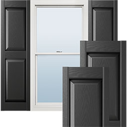 Mid-America - LP2S - Lifetime Vinyl Raised Panel Window Shutters, w/Installation Shutter-Lok's & Matching Screws (Per Pair)