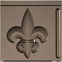 ACP - SAMPLE-BP06X06FL - Fasade Fleur de Lis Backsplash Panel, 6" x 6" Sample