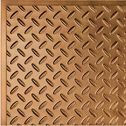 ACP - SAMPLE-FDPCT - Fasade Diamond Plate Decorative Vinyl Lay-in Ceiling Tile, 12" x 12" Sample