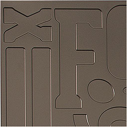 ACP - SAMPLE-WP12X12AL - Fasade Alphabet Wall Panel, 12" x 12" Sample