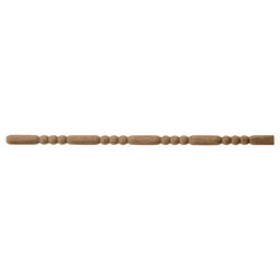 Osborne Wood Products, Inc. - BX1377BH - 1/2"D, Half Round, Barrel & Bead Moulding (3' Stick), Beech