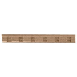 Osborne Wood Products, Inc. - BX1665BH - 13/16"H x 3/8"P x 93"L, Dentil Moulding, Beech