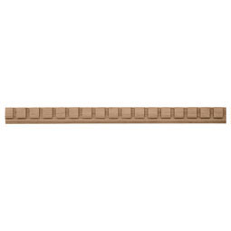 Osborne Wood Products, Inc. - BX1666BH - 7/8"H x 1/2"P x 93"L, Dentil Moulding, Beech