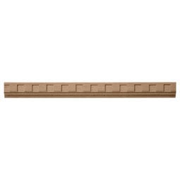 Osborne Wood Products, Inc. - BX1667BH - 1 1/16"H x 1/2"P x 93"L, Dentil Moulding, Beech