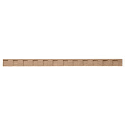 Osborne Wood Products, Inc. - BX1668BH - 3/4"H x 1/4"P x 93"L, Dentil Moulding, Beech