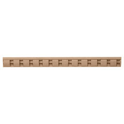 Osborne Wood Products, Inc. - BX1669BH - 1"H x 1/2"P x 93"L, Dentil Moulding, Beech