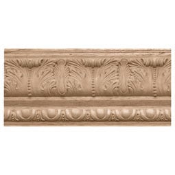 Osborne Wood Products, Inc. - BX1677BA - 4 1/2"H x 4"P x 93"L, Leaf With Egg Dart & Crown Moulding