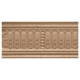 Osborne Wood Products, Inc. - BX1680BA - 4 1/4"H x 4 1/4"P x 93"L, Fluted & Leaf Crown Moulding
