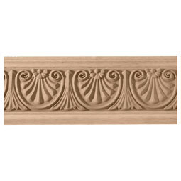 Osborne Wood Products, Inc. - BX1686BA - 5 1/2"H x 7/8"P x 93"L, Acanthus Shell Frieze Moulding