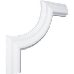 Ekena Millwork - PML08X08AB - Endurathane Aberdeen Panel Moulding Corner, 9 1/8"W x 8 1/4"H (matches moulding PML01X00AB), Factory Primed