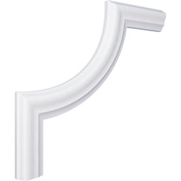 Ekena Millwork - PML11X11AB - Endurathane Aberdeen Panel Moulding Corner, 12 1/4"W x 11 1/4"H (matches moulding PML01X00AB), Factory Primed
