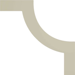 Ekena Millwork - PML11X11AB - Endurathane Aberdeen Panel Moulding Corner, 12 1/4"W x 11 1/4"H (matches moulding PML01X00AB), Factory Primed