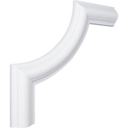 Ekena Millwork - PML08X09AS - Endurathane Ashford Panel Moulding Corner, 9 3/4"W x 9"H (matches moulding PML01X00AS), Factory Primed