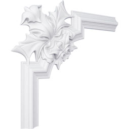 Ekena Millwork - PML19X19BE - Endurathane Bedford Panel Moulding Corner, 20 5/8"W x 19 5/8"H (matches moulding PML02X01BE), Factory Primed