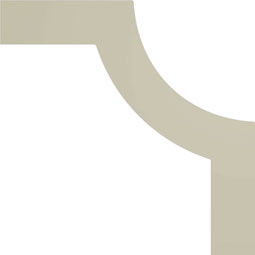 Ekena Millwork - PML17X17BE - Endurathane Bedford Panel Moulding Corner, 18 3/4"W x 17 3/4"H (matches moulding PML02X01BE), Factory Primed