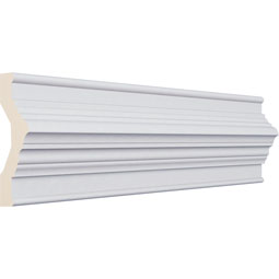 Ekena Millwork - PML03X01ED - Endurathane Edinburgh Panel Moulding, 3"H x 1 1/8"P x 94 1/4"L, Factory Primed