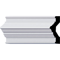 Ekena Millwork - PML03X01ED - Endurathane Edinburgh Panel Moulding, 3"H x 1 1/8"P x 94 1/4"L, Factory Primed