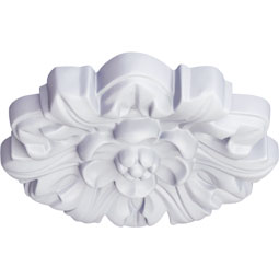 Ekena Millwork - CM07EM_P - Endurathane Emery Leaf Ceiling Medallion, 7 5/8"OD x 1"P