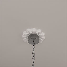 Ekena Millwork - CM07EM_P - Endurathane Emery Leaf Ceiling Medallion, 7 5/8"OD x 1"P