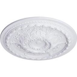 Ekena Millwork - CM38OS_P - Endurathane Oslo Ceiling Medallion, 38 3/8"OD x 2 7/8"P (Fits Canopies up to 7 5/8")