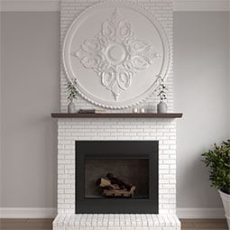 Ekena Millwork - CM54MI_P - Endurathane Milton Ceiling Medallion, 54 1/4"OD x 2 7/8"P (Fits Canopies up to 10 1/2")