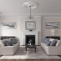 Ekena Millwork - CM54TCL_P - Endurathane Large Classic Ceiling Medallion, 54"OD x 4 7/8"P (Fits Canopies up to 13 1/2")