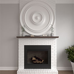 Ekena Millwork - CM54TCL_P - Endurathane Large Classic Ceiling Medallion, 54"OD x 4 7/8"P (Fits Canopies up to 13 1/2")