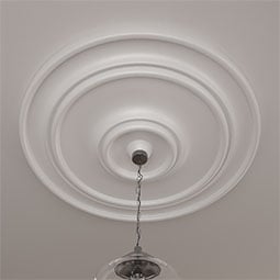 Ekena Millwork - CM54TCL_P - Endurathane Large Classic Ceiling Medallion, 54"OD x 4 7/8"P (Fits Canopies up to 13 1/2")